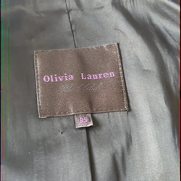 𝅺OLIVIA LAUREN black sculpt hourglass classy single breast blazer size Small - Picture 10 of 16